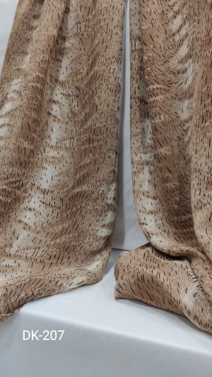 Leopar Desenli Krep Şifon Dk 207