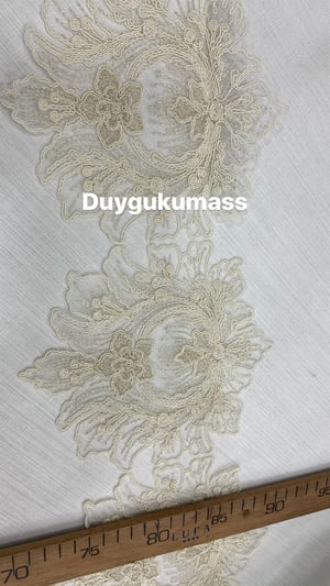 Lotus Desen (Kalın) Fransız Güpürü  (1 top)