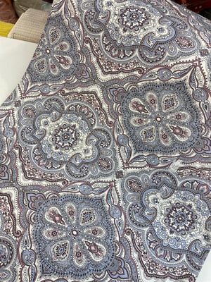 Mavi Baklava Mandala Desenli Akfil D120