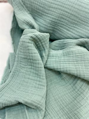 Nil Yeşili Multi Müslin Kumaş ( 240 CM Enli)