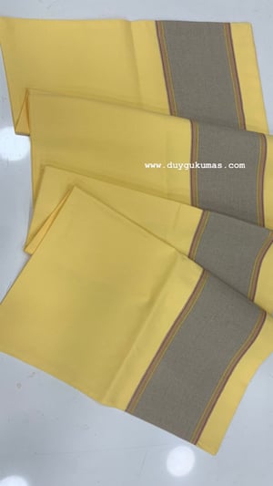 Sarı İthal Şerit Detaylı Duck Keteni Runner