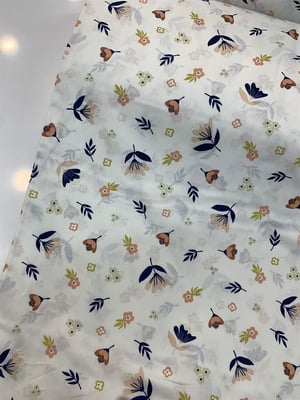 Somon Ufak Floral Desen Poplin (240 Cm Enli)