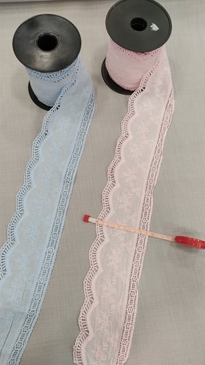 Üçlü Gül Desen 9 Cm Genişlikli Fisto Uç