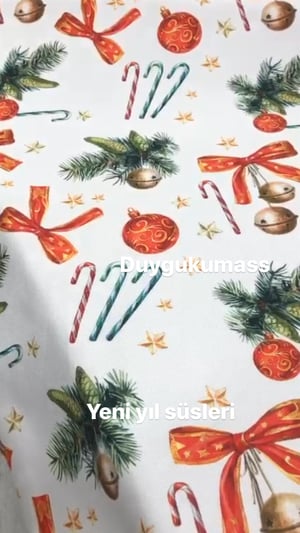 Yeni Yıl Süsleri Dijital Desen