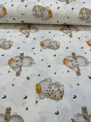 Yeşil Detaylı Sevimli Koala Desen Akfil D1950