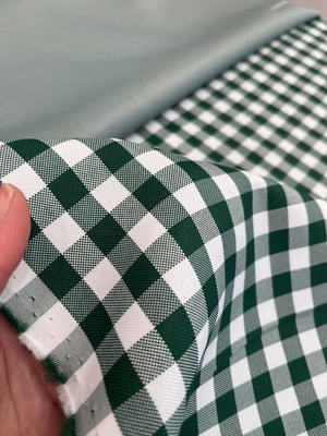 Yeşil Orta Boy Kareli Etuval Murano Kumaş