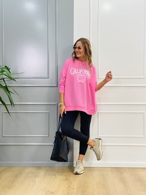 California Pembe Sweatshirt