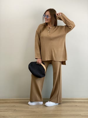 Camel Triko Pirinç İkili Takım