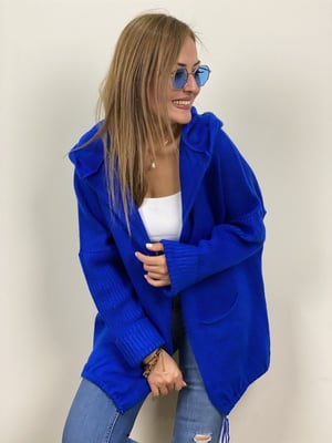 Mavi Oversize Hırka