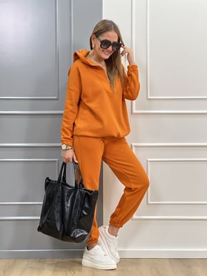 Orange Kapşonlu İkili Takım