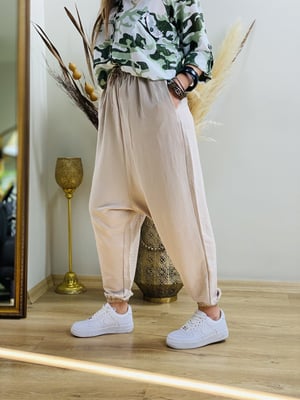 Taş Rengi Aerobin Şalvar Pantalon