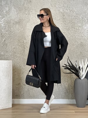 Tasarım Pis Dikiş Kaşe Oversize Ceket