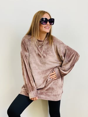 Vizon Kadife Oversize Sweat