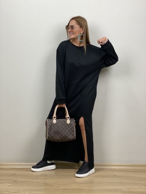 Yan Yırtmaçlı Sweat Elbise