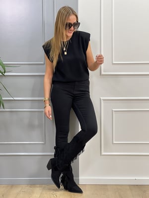 Yüksek Bel Siyah Skınny Jean