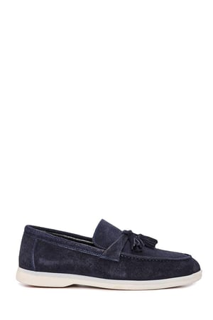 Lacivert Süet Makosen Loafer 2911
