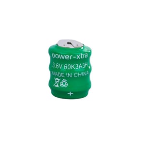 Power-Xtra 3S1P - 3.6V 60 Mah Ni-Cd Şarjlı Buton Pil - 3 Pinli
