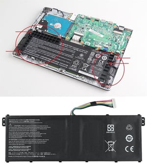 Acer Aspire E3-112, E3-112M Notebook Bataryası - Pili / RETRO - Ver.2