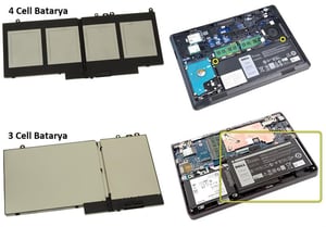 Dell RYXXH, 0RYXXH Notebook Bataryası - Pili / RETRO - 4 Cell
