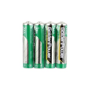 Golden Power R03/AAA İnce Kalem Manganez Pil - 4li Shrink