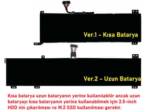 Lenovo Legion 5-15ARH05 Notebook Bataryası - Pili / RETRO - Ver.1