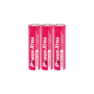 Power-Xtra PX18650-22E - 3.7V 2200 Mah Li-ion Şarjlı Pil - 5C 3'Lü Paket