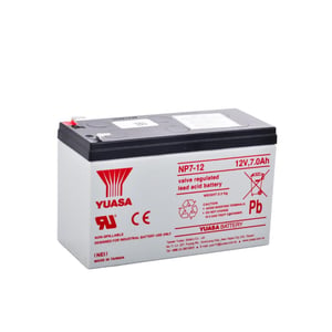 Yuasa NP7-12 - 12V 7 Ah F1 (ince) Bakımsız Kuru Akü