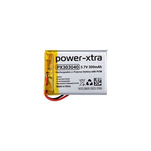 Power-Xtra PX303040 - 3.7V 300 mAh Li-Polymer Pil - Devreli