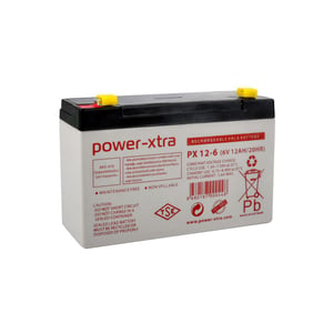 Power-Xtra 6V 12Ah Bakımsız Akü