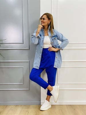 Açık Mavi Jean Ceket
