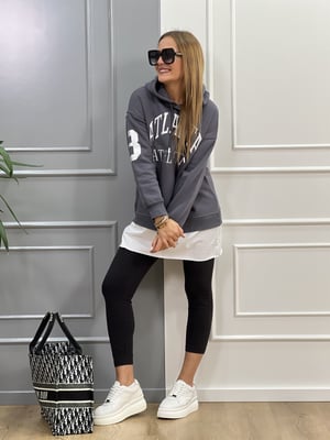 Antrasit Beyaz Atlanta Sweatshirt
