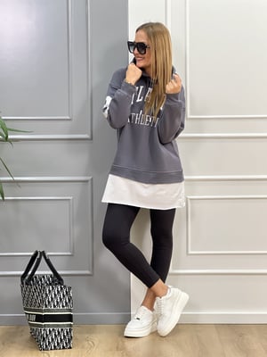 Antrasit Beyaz Atlanta Sweatshirt