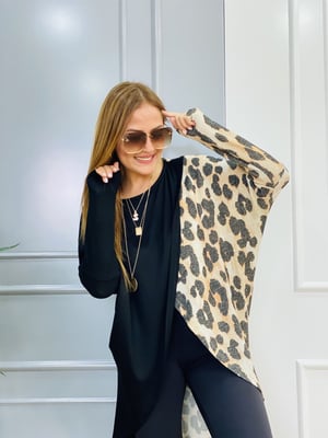 Anvelop Leopar Desenli Bluz