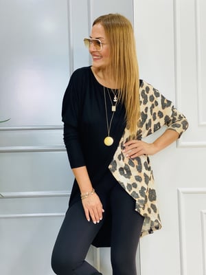 Anvelop Leopar Desenli Bluz