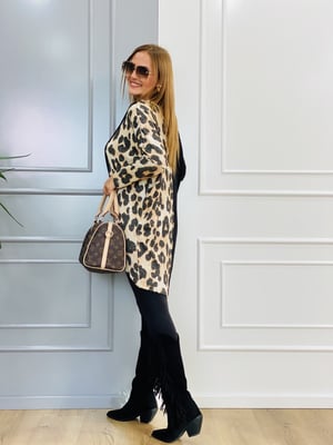 Anvelop Leopar Desenli Bluz