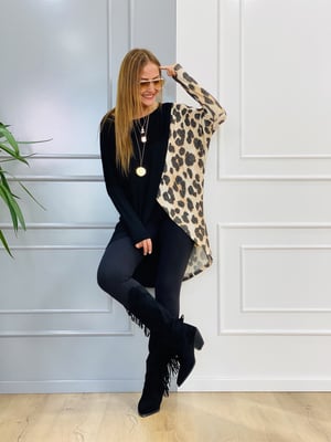 Anvelop Leopar Desenli Bluz