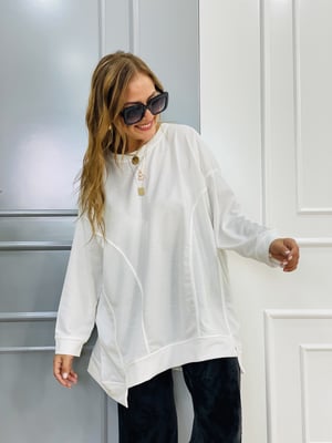 Beyaz Oversize Sweatshirt