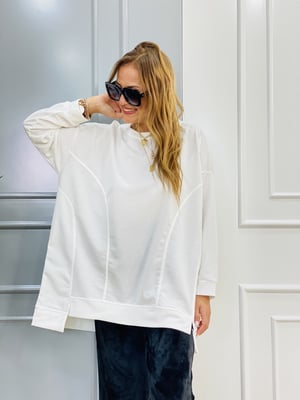 Beyaz Oversize Sweatshirt