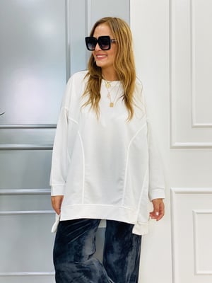Beyaz Oversize Sweatshirt