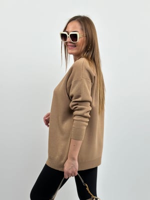 Bisküvi Simli Oversize Triko