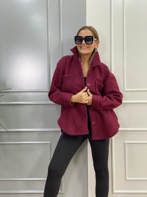 Bordo Buklet Ceket