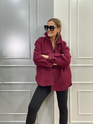 Bordo Buklet Ceket