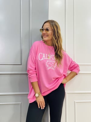 California Pembe Sweatshirt