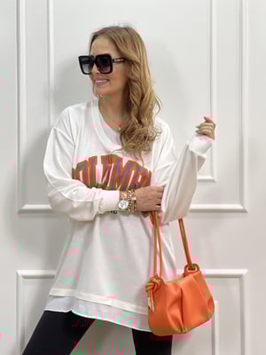 Columbus Beyaz Sweatshirt