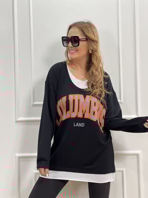 Columbus Siyah Sweatshirt