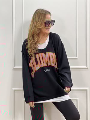 Columbus Siyah Sweatshirt