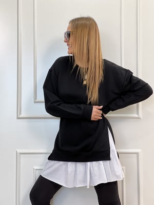 Etek Ucu Fırfırlı Sweatshirt