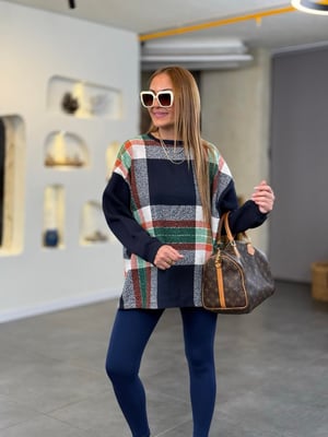Garnili Lacivert Oversize Sweatshirt