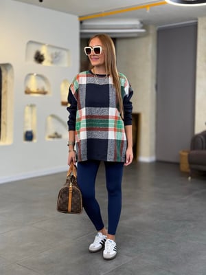 Garnili Lacivert Oversize Sweatshirt