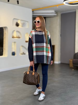 Garnili Lacivert Oversize Sweatshirt